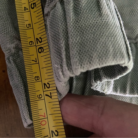 C&C California Women’s Size XL Sage Green Linen Blend Jogger Pants 4 Pockets - Picture 8 of 8
